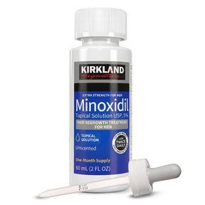 Minoxidil Kirkland 5% Original - Para 1 Mês (1 Frasco de 60ml)
